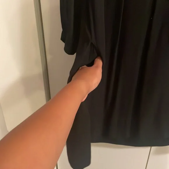 Anthropologie Maeve Black Shirt Dress with pockets - Picture 3 of 8